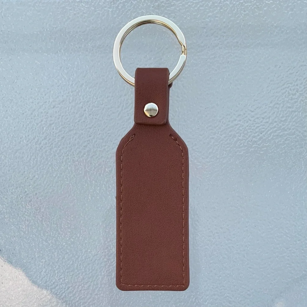Beringer Vineyards Embossed Brown Key Fob and Logo’d Box